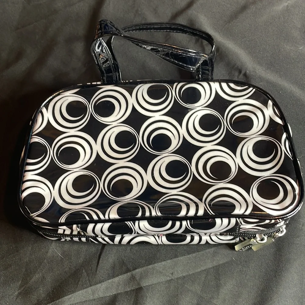 Scunci Makeup‎ Cosmetic Bag, Black/White Pattern